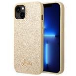 Guess Glitter Script Case für iPhone 14 Plus - Gold