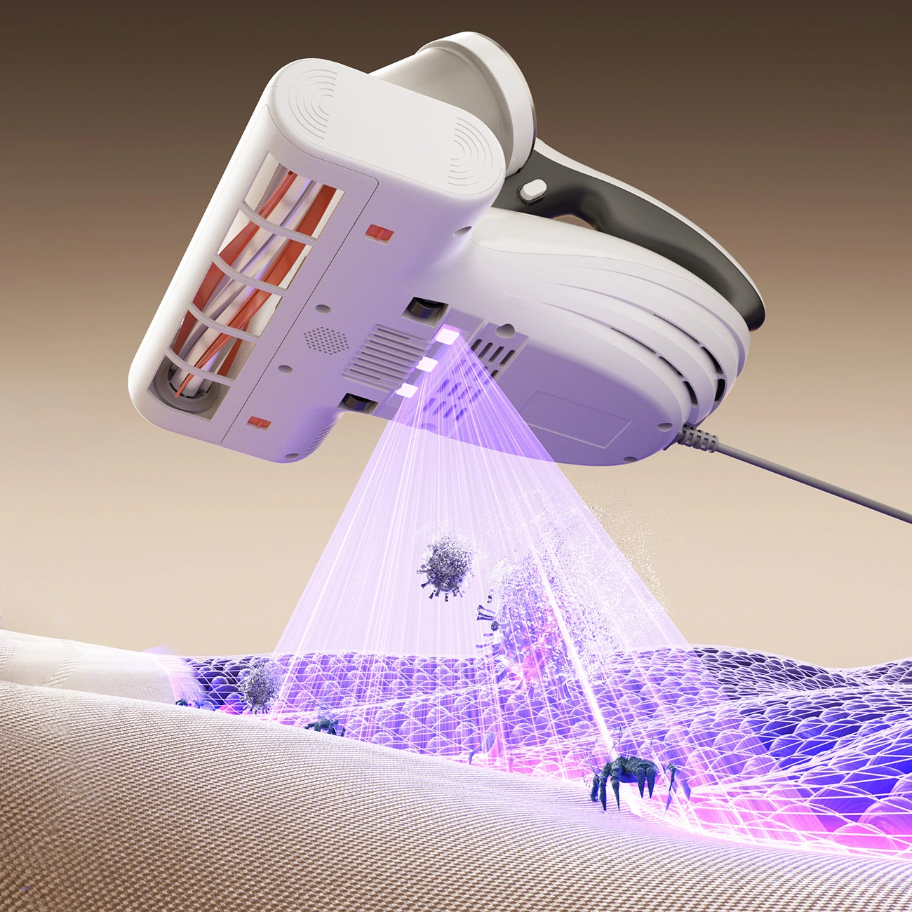 Światło UVC odkurzacza UWANT wspiera eliminację roztoczy