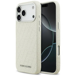 Karl Lagerfeld FW Stamped Karl MagSafe Hülle für iPhone 17 Pro Max – Beige