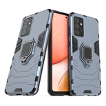 Ring Armor robuste Kickstand TPU/PC Panzer Handyhülle Hard Case für Samsung Galaxy A72 4G blau