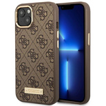 Guess GUHMP14SU4GPRW iPhone 14 6.1 &quot;brown / brown hard case 4G Logo Plate MagSafe