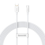 [RETURNED ITEM] Baseus Superior Series Fast Charging Cable USB-A - USB-C 100W 480Mbps 2m white