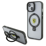 Ferrari FEHMP15SUSCAH iPhone 15 6.1&quot; transparent hardcase Ring Stand 2023 Collection MagSafe