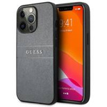 Guess GUHCP13LPSASBGR iPhone 13 Pro / 13 6.1" grey/grey Saffiano Strap