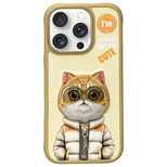 Etui Nimmy Cool&Cute 2.0 Cat na iPhone 16 Pro - zielone