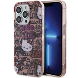 Hello Kitty IML Tags Graffiti Hülle für iPhone 14 Pro – Rosa