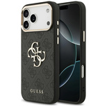 Guess 4G Big 4G Classic Logo Hülle für iPhone 17 Pro Max - Schwarz und Gold