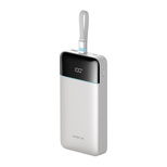 Powerbank Cuktech LPB252N 120 W 25000 mAh z wbudowanym kablem USB-C - biały