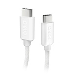 SBS TECABLETISSUETCCG USB-C – USB-C-Kabel 1,5 m 60 W geflochten – grau