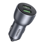 Ugreen fast car charger 2x USB 36W Quick Charge SCP FCP AFC gray (CD213 10144)