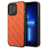 Karl Lagerfeld Perforated Allover iPhone 13 Pro Max 6.7&quot; Case - Orange