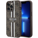 Guess GUHMP13LP4RPSW iPhone 13 Pro / 13 6.1&quot; brown/brown hardcase 4G Printed Stripes MagSafe