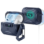 ESR Cyber ​​FlickLock MagSafe Hülle für AirPods Pro 3 – Marineblau