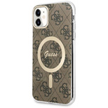 Guess GUHMN61H4STW iPhone 11 6.1" brown/brown hardcase 4G MagSafe