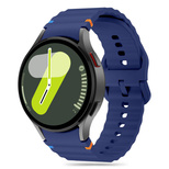 Tech-Protect Silicone Sport Strap for Samsung Galaxy Watch 4 / 5 / 5 Pro / 6 / 7 / FE - Blue