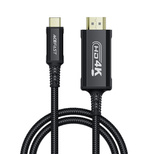 Acefast C1 USB-C/HDMI Video Cable 4K 60Hz HDR 1.8m - Black