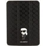 Karl Lagerfeld KLFC11SAKHPKK iPad 10.9&quot; Folio Magnet Allover Cover schwarz/schwarz Saffiano Monogram Ikonik