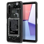 Spigen Ultra Hybrid Case for Sony Xperia 10 V - Dark Gray (Zero One Pattern)