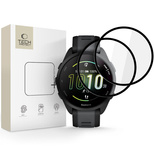 Szkło hybrydowe Tech-Protect Glass Flex+ 2-pack na Garmin Forerunner 165 - czarne
