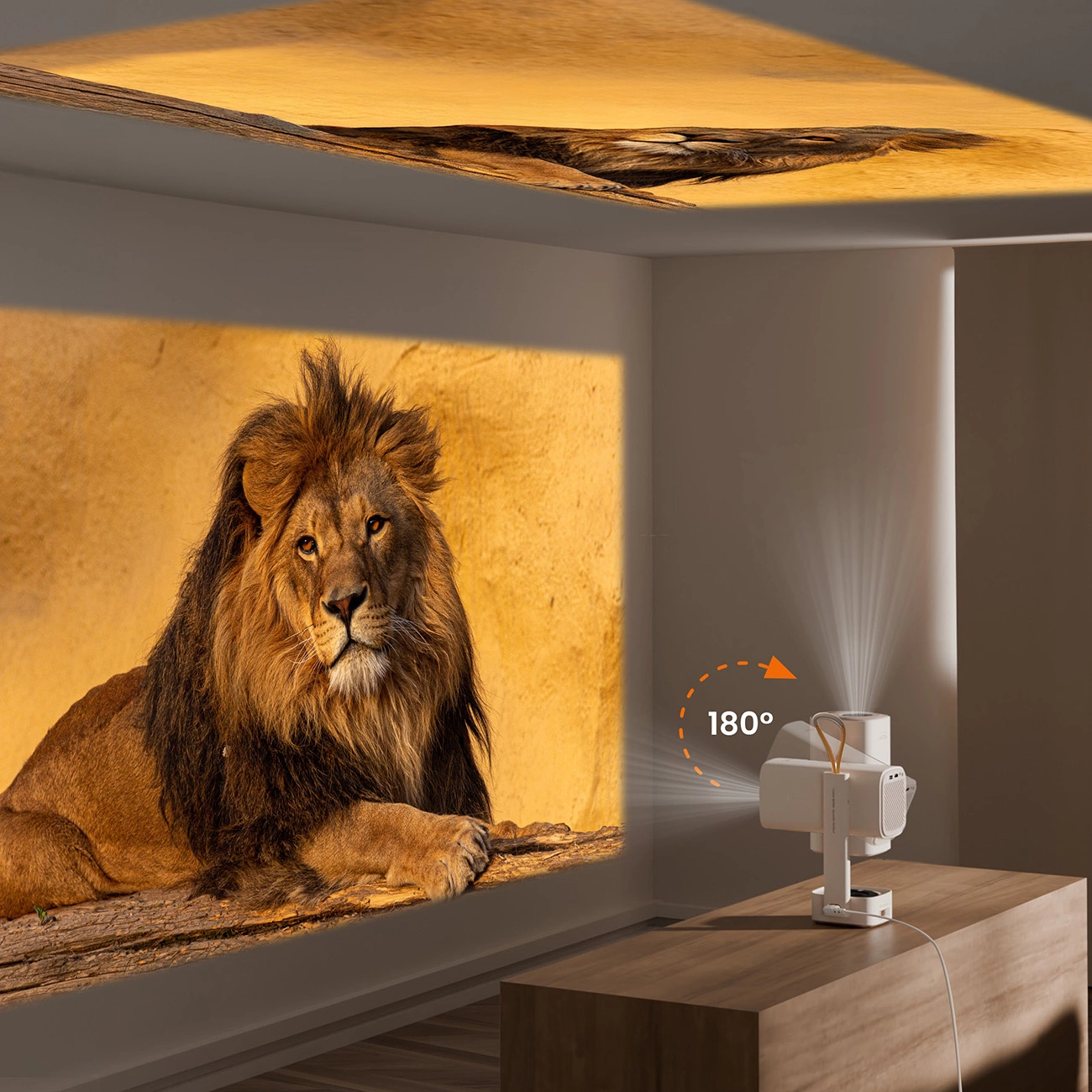 The ability to change the screen orientation on the Yaber T1 Pro projector