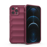 Magic Shield Case for iPhone 12 Pro flexible armored burgundy cover