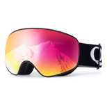 Qunature Black Ski Goggles Kids (Size M/L) - Black