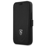 Ferrari FEOGOFLBKP12SBK iPhone 12 mini 5.4&quot; black/black book Off Track Perforated