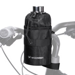 Wozinsky Thermalwasser Flaschentasche 1l / Flasche für Fahrrad oder Scooter schwarz (WBB35BK)