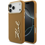 Karl Lagerfeld Karl Script Logo Case für iPhone 17 Pro Max - Braun