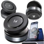 Wozinsky WUSQ-01 Autohalterung mit Qi-Ladegerät, kompatibel mit MagSafe, Schwarz