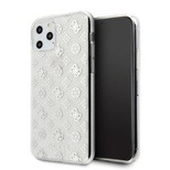 Guess GUHCN58TPESI iPhone 11 Pro srebrny/silver hard case 4G Peony Glitter