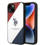 US Polo USHCP14MPSO3 iPhone 14 Plus 6.7&quot; white/white Tricolor Embossed