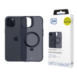 3mk Smoke Case Mag&amp;Stand for Apple iPhone 15 - black