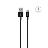 Puro White USB-A USB-C-Kabel 1 m – schwarz