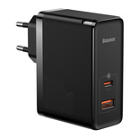 Baseus GaN5 Pro schnelles universelles Wandladegerät GaN USB Typ C / USB 100W PD3.0, QC4.0+, AFC schwarz (CCGP090201)