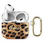 Guess, GUA3USLEO AirPods 3 Cover Gold/Gold Leopard Collection