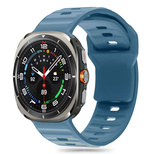 Tech-Protect Silicone Line strap for Samsung Galaxy Watch Ultra (47 mm) - blue