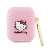 Hello Kitty Silicone 3D Kitty Head case for AirPods 1/2 - pink