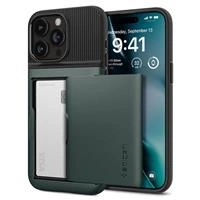 Etui Spigen Slim Armor CS na iPhone 15 Pro - ciemnozielone