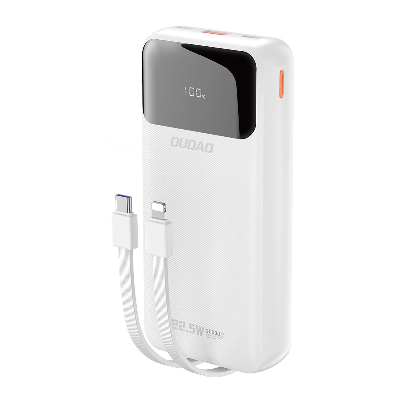 Dudao K15Pro powerbank with a capacity of 20000 mAh on a white background