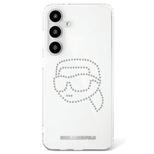 Case Karl Lagerfeld Rhinestones Karl Head Logo Samsung Galaxy S25 transparent