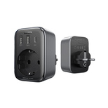 Wandladegerät 30W (2xUSB/USB C/AC) / Adapter EU - EU 13A Ugreen CD314 - Schwarz