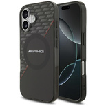 AMG Double Layer Transparent Rhombs MagSafe Case für iPhone 17 - Schwarz und Rot