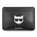 Karl Lagerfeld Choupette Head-Tasche für einen 16-Zoll-Laptop – Schwarz