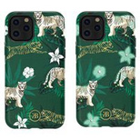 Kingxbar Forest świecące w ciemności etui ozdobione oryginalnymi Kryształami Swarovskiego iPhone 11 Pro wielokolorowy (Tiger)