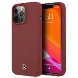 Mercedes Silicone Line Case für iPhone 13 Pro Max - Rot