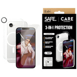 CARE by PanzerGlass Fashion 3in1 Schutzhüllenset Case+Glas+Objektiv für iPhone 16e - transparent