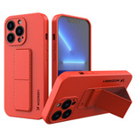 Wozinsky Kickstand Case Silikonhülle mit Ständer für iPhone 13 Pro Max rot