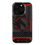 Audi IML Sport MagSafe iPhone 16 Pro 6,3&quot; schwarz/schwarz Hardcase AUS-IMLMIP16P-RSQ/D2-BK