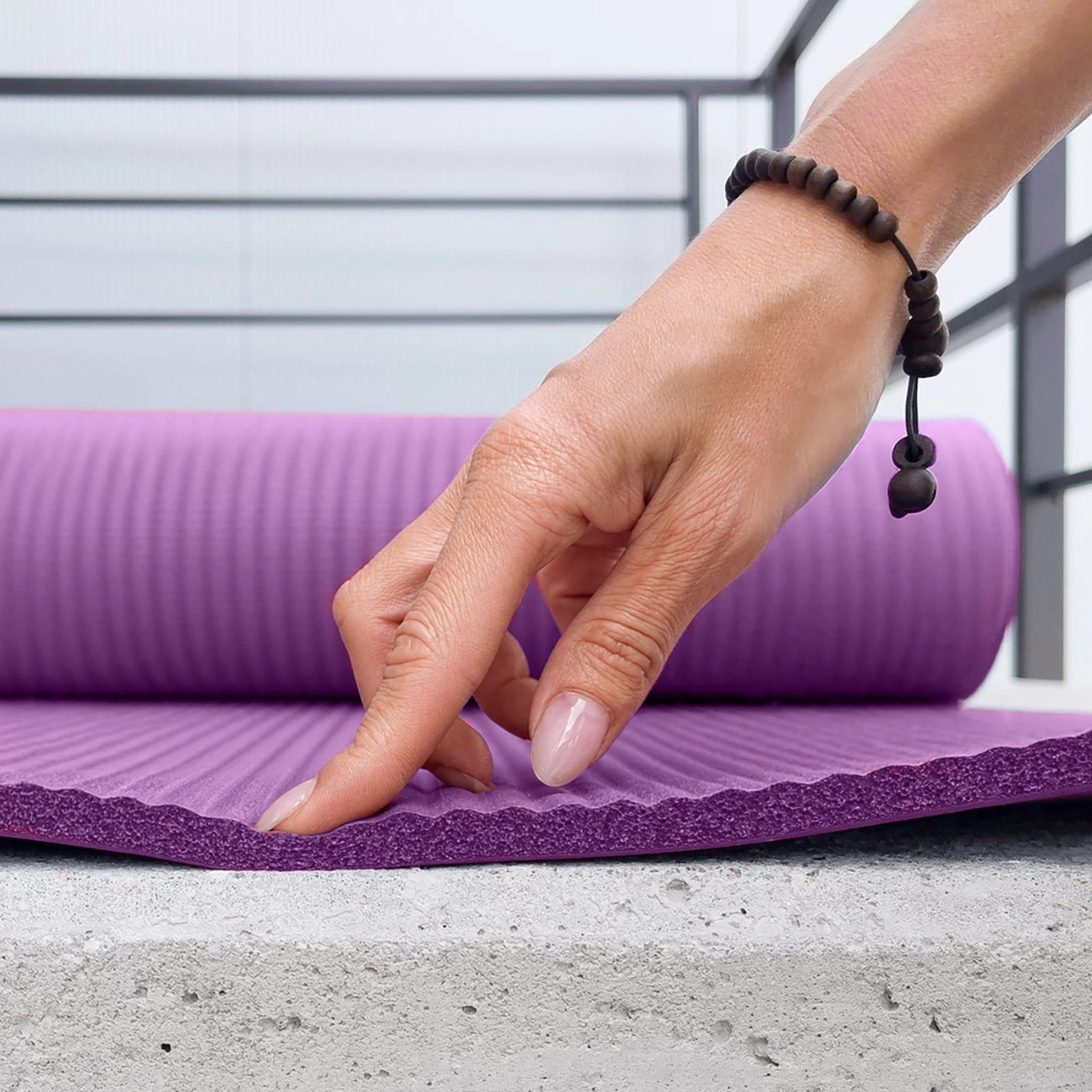 Mata do ćwiczeń 183 x 61 x 1,5 cm gruba mata gimnastyczna do jogi i fitness